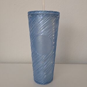 Starbucks Blue Tumbler with Straw